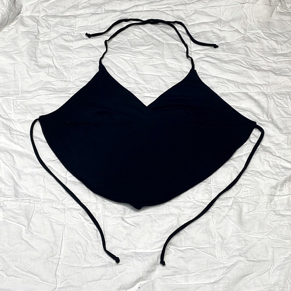 Easyriders Black Wrap Halter Top Size XL
